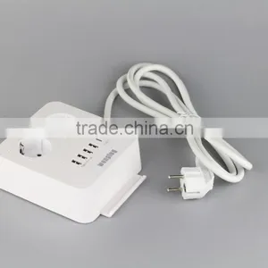 CE VDE Approved New Arrival 5V 8A 5 Usb Schuko Outlets With Phone Holder thumbnail-1