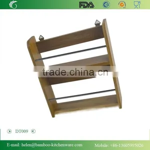 Hot Sale Bamboo Rack Wall Hanging Spice Rack for Storage, Rank Kitchen Spice Rack, Kitchen Appliance Rack Home Decoration thumbnail-4