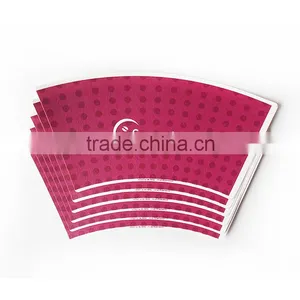 Hangzhou LvYang/GoBest Printed Cup Fan / Paper Cup Fan With Printed And Cutted / Paper Cup Material thumbnail-1