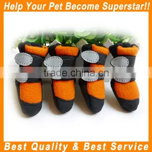 JML 2016 New Design Wholesale Pet Accessories of Winter Dog Footwear With Polar Fleece Pet Soft Sole Shoes thumbnail-1