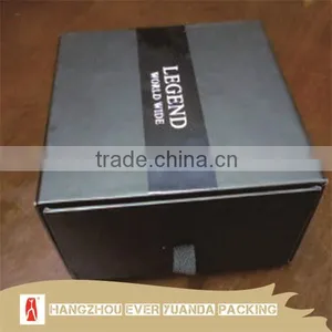 Big Size Black Printed Packaging Boxes for Shoes With Ribbon thumbnail-1