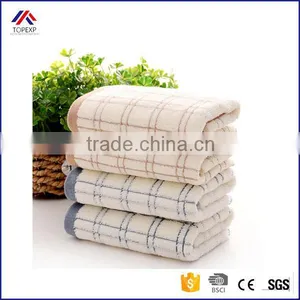 Checked Cotton Plain Dyed Face Towel thumbnail-1