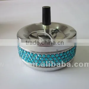 Table Metal Ashtray Be Covered With Crystal thumbnail-1