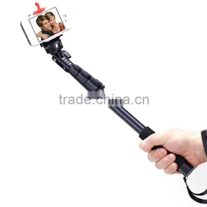 4-Section Aluminum Alloy Camera Unipod With Clip Holder For IPhone/Samsung thumbnail-1