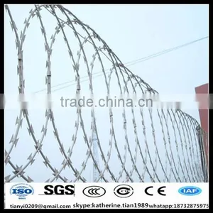 Hot Dipped Galvanized Concertina Razor Barb Wire With Sharp Blade for High Security thumbnail-5