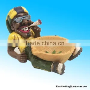 Jamaican Man Holding Ashtray thumbnail-1
