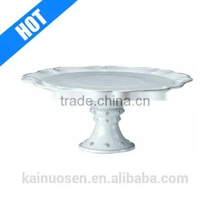 Personalized Whitewash Porcelain Large Cake Stand thumbnail-1