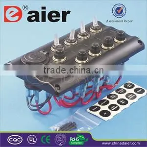 Marine Boat Splashproof Switch Panel,wireless Automotive Toggle Switch Panel thumbnail-1