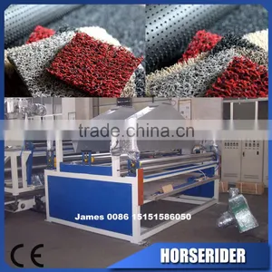Horse Rider Machinery PVC Coil Mat Machine / PVC Spinning Carpet Extrusion Line thumbnail-1