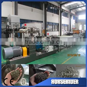 Double Stage pp pe Waste Plastic Pelletizing Line/two Stage Plastic Recycling Machine/2 Stage Pelletizing Line thumbnail-1