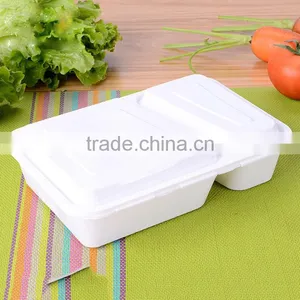 The Reason Why 2 Compartment Plastic Lunch Food Packing Container With Clear Lid thumbnail-3