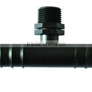 Garden Agriculture Irrigation Round Tube Fitting Plastic Tee Connector thumbnail-2