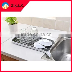 Kitchen Usage Bilayer Plastic Dish Rack For Dish Drying thumbnail-2