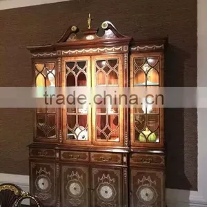 Royal Design Dinning Room Furniture Hand Carved Wooden Sideboard Cupboard thumbnail-1