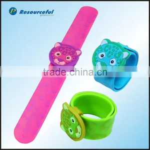 Customized Silicone Click Slap Wristband /bracelet thumbnail-1