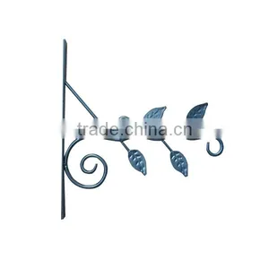 Metal Leaf Shape Cast Iron Basket Hanger Flower Stand thumbnail-2