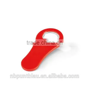 Plastic Bottle Opener With Magnet and Keychain thumbnail-2