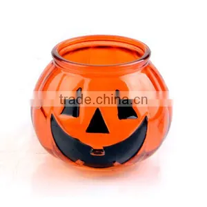 Halloween Theme Pumpkin Latern Candle Holder thumbnail-2