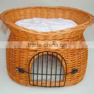 Exquisite and Durable Wicker Pet Cage , Wicker Cat Carrier thumbnail-4