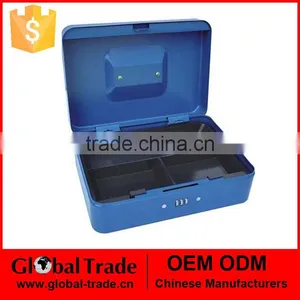451502 Money Safe Deposit Box Metal Home Security Key Cash Coin Box thumbnail-1