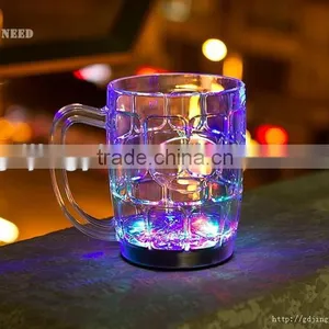 Beer Steins Drinkware 500 ml Led Flashing Plastic Beer Mug thumbnail-1