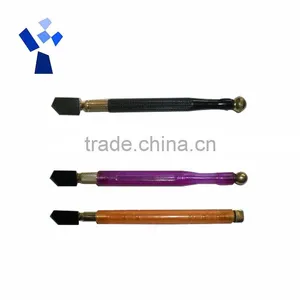 Long-Lasting Wooden Handle Tungsten Carbide Oiling Rolling Glass Cutter thumbnail-1