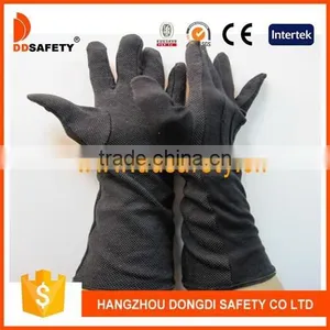DDSAFETY 2017 Hot Sale Black Cotton Anti Static Cotton Safety Gloves thumbnail-1
