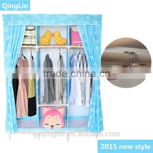 Portable Simple Style Folding Cheap Cartoon Wardrobe thumbnail-5