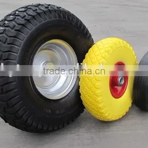 Flat Free Wheel pu Wheel 3.00-4 Solid Wheel thumbnail-4