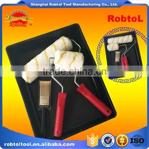 4 in 1 Set 9" Wall Paint Roller Brush Sleeve Wall Decor Decorative Art Tool thumbnail-1