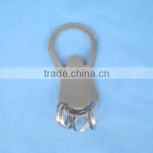Stainless Steel Bottle Opener Keychain, Key Tag Chain Rings thumbnail-1