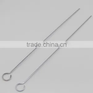 Ring-Tip Handle Stainless Steel Barbecue Skewers thumbnail-2