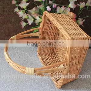 Storage Willow Basket With Handles Convenient For Picnic thumbnail-4