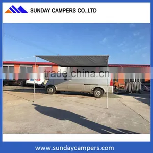 China Manufacturer High Grade Fabric Retractable Car Awning thumbnail-1