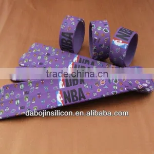 Full Color Printing Silicone Slap Wristbands thumbnail-1