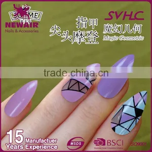 ABS Material Customzied Full Cover Stiletto Artificial Nails thumbnail-4