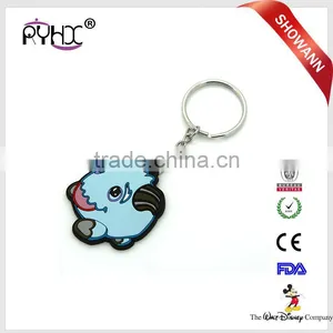 Hot Products 2017 Cartoon Characters Customer PVC Keychain Silicone Keyrings thumbnail-1