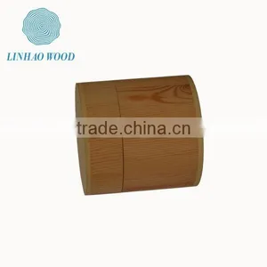 Handmade Round Wooden Tea Box Supplier thumbnail-4