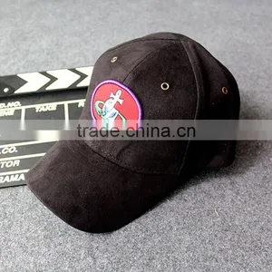 Custom Suede Fabric Embroidery Patch Baseball Cap Without Button thumbnail-5