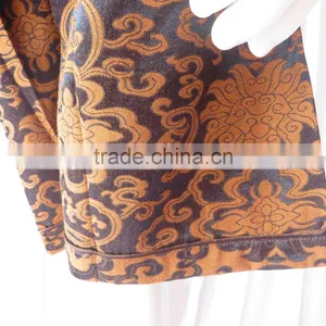 Wine Red Floral Jacquard Pyjamas V-Neck Pyjamas For Sauna Steam Clothes Set Women thumbnail-5