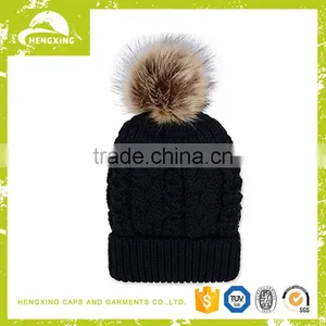 100% Wool Cable Knit Slouchy Beanie Hats thumbnail-1