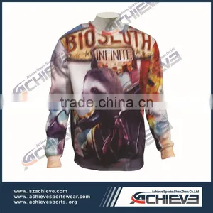 Custom Sublimation Cut and Sew Sweater,handmade Cut and Sew Red Color Side Sweater thumbnail-5