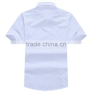HOT!Custom Made Men Plain TC Polyester Cotton Corporate/office Uniform Work Shirts With Logo Printing thumbnail-2