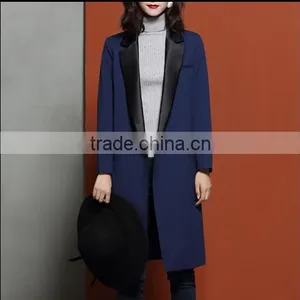 Fashion Ladies Custom Long Women Blazer WMS26 thumbnail-1