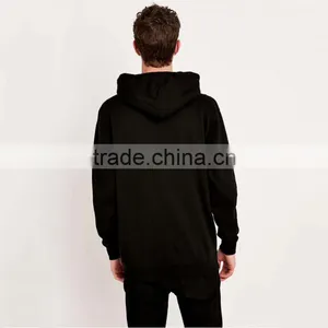 Custom Wholesale Solid Color Black Hoodie Blank High Quality Hoodies thumbnail-2