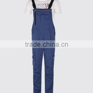 Juqian 2016 Quality Work Garments Classic Breathable Detachable Cargo Durable Blue Overall Work Pant thumbnail-4