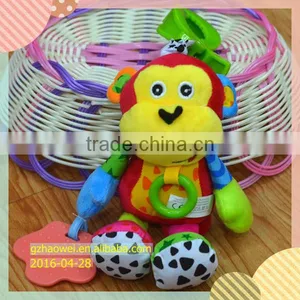 Colorful Animal Shaking Plush Toys Baby Educational Stuffed & Plush Toy Baby Gifts thumbnail-1
