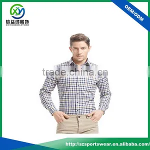Hot Selling Cotton Lycra 2014 New Design Slim Fit Men Fashion Shirts thumbnail-1
