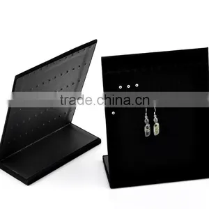 1PC Black Velvet Earrings Jewelry Display Stand 25x20x10cm(9 7/8"x7 7/8"x3 7/8"),Hottest thumbnail-1