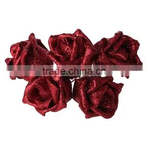 Beautiful Red Rose Flower Flowers Artificial Wedding Decoration thumbnail-2